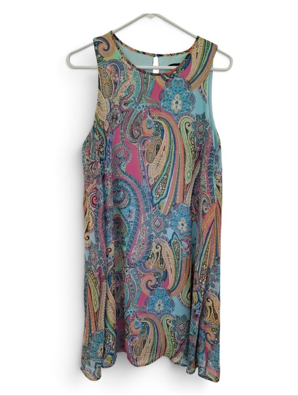 Tommy Hilfiger Multicolor Paisley Sleeveless Shift Dress Size 12